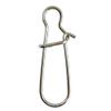 100pcs Fishing Duo-Lock Snap, Hooked Snap Freshwater Saltwater Stainless Solid Wires Quick Change Safe Lock (5#-1.14"/83LB-100PCS)