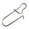 100pcs Fishing Duo-Lock Snap, Hooked Snap Freshwater Saltwater Stainless Solid Wires Quick Change Safe Lock (5#-1.14"/83LB-100PCS) view 3