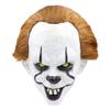 Brown Hair Clown Latex Mask Horror Party Decoration Props Scary Halloween Full Headpiece view 1