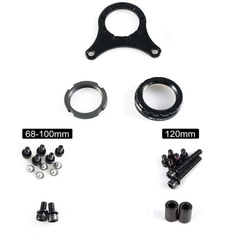 BAFANG BBS BBSHD Mid Motor Assembling Components, Optional 68-100mm/120mm Installation Parts for Replacement