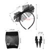 80s Costume Set, Earring Necklace, Gloves, Lace Legging, Bracelet for Party (XL) view 2