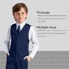Kids Tuxedo Set 4 Pieces Formal Navy Blue Suits for Kids with Tie for Baby Boy Size 6 view 3