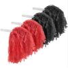 Pangda 12 Pack Cheerleading Pom Poms Sports Dance Cheer Plastic Pom Poms for Sports Team Spirit Cheering(Red and Black) view 1