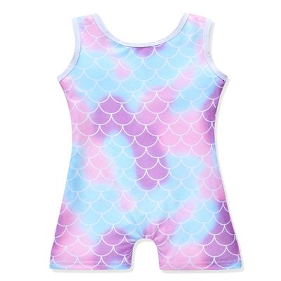 HOZIY Mermaid Leotards for Baby Girls Gymnastics With Shorts 12 18 24 Months Biketards Purple Toddlers