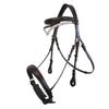 Whitaker Lynton Leather Snaffle Bridle with Spare Browband (Pony) (Black) view 2