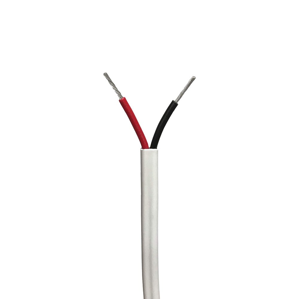 18/2 AWG Gauge GPT Marine Duplex Stranded Hook Up Wire, 100 ft Length, Red & Black, Flat Boat Cable, UL1426, 600 Volts