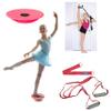 Leg Stretching Strap and Ballet Balance Board, 2 Pc. Set, Stretching, Disc Core Trainer and Flexibility Equipment for Dance, Gymnastics, Cheer or Figure Skating, Portable view 4