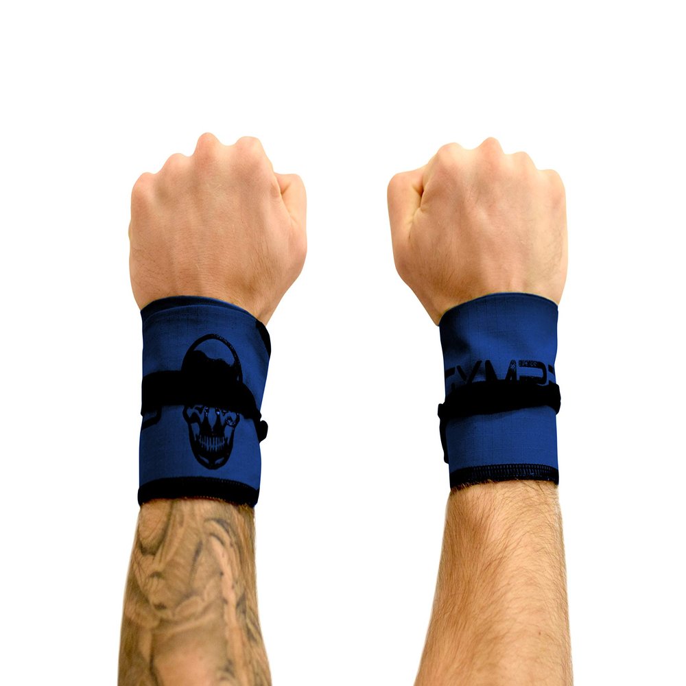 Strength Wrist Wraps For Cross Training, Olympic Lifting, Strength Training, WOD Workouts - Strong Wrist Support For Men and Women - Fits All Wrist Sizes | Men And Women (Navy)