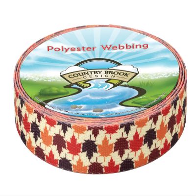 Country Brook Design - Nature Walk Polyester Webbing (1 Inch, 50 Yards)