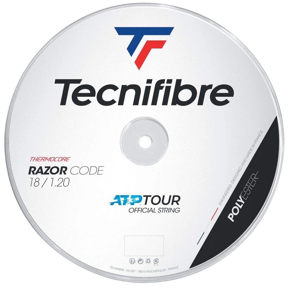 Tecnifibre Razor Code 18G (1.20mm) Tennis String 200m Reel - Carbon