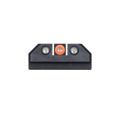 Night Fision Tritium Night Sight Set for CZ USA P-07/P-09 - Orange Front Ring, Black Rear Rings