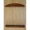 Weaver Wood Designs Gun Rack 8-Gun Solid Oak Wall Display view 2