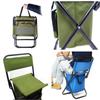 XKMT- Backrest Fishing Chair PVC Water Resistant Portable Folding With Ice Thermos Bag view 4