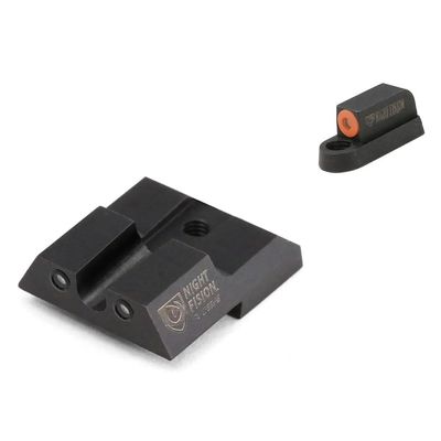 Night Fision Tritium Night Sight Set for CZ USA P-07/P-09 - Orange Front Ring, U Notch Black Rear Rings