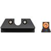 Night Fision Tritium Night Sight Set for CZ USA P-07/P-09 - Orange Front Ring, U Notch Black Rear Rings view 2