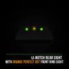 Night Fision Tritium Night Sight Set for CZ USA P-07/P-09 - Orange Front Ring, U Notch Black Rear Rings view 3