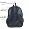 Eastsport Heavy Duty Mesh Sport Backpack Daypack Bookbag Bag See Through for Travel, Swim, Gym, Beach, 17.5 Inches, Graphite Army Camo view 4
