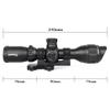Sniper MT 3-12x33 MAOL Scope with Red, Green, Blue Illuminated Mil-Dot Reticle for Rifle with Long Eye Relief and Wide Angle view 4