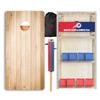 Wood Grain Series - Premium Cornhole Boards w Handle - Includes 2 Regulation 4' x 2' Cornhole Boards w Premium Birch Plywood and 8 Cornhole Bags (1459) view 1