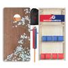 Wood Grain Series - Premium Cornhole Boards w Cupholders and a Handle - Includes 2 Regulation 4' x 2' Cornhole Boards w Premium Birch Plywood and 8 Cornhole Bags (1183) view 1