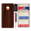Wood Grain Series - Premium Cornhole Boards w Cupholders and a Handle - Includes 2 Regulation 4' x 2' Cornhole Boards w Premium Birch Plywood and 8 Cornhole Bags (1379) view 1