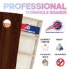 Wood Grain Series - Premium Cornhole Boards w Cupholders and a Handle - Includes 2 Regulation 4' x 2' Cornhole Boards w Premium Birch Plywood and 8 Cornhole Bags (1379) view 2