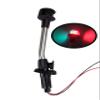 Pactrade Marine Bow Lights for Boats LED - Red and Green Boat Navigation Lights with Removable Base - 12-Inch Angled Pole - Marine Accessories for Kayaks, Pontoons, and Small Vessels (1 NM) view 1