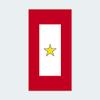 fagraphix Gold Star Service Banner Sticker Self Adhesive Vinyl Decal gave All Family Member Service Flag view 1