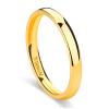 TIGRADE Titanium Ring 2mm 4mm 6mm 8mm 18k Gold Plated Wedding Band in Comfort Fit Dome Polished for Men Women Size 3-14, 2mm, Size 6.5