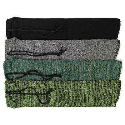 GUGULUZA Extra-Thick Gun Socks for Pistols, Pistol Sock for Handgun, 4 Pack Knit Silicone Treated Handgun Sleeve for Revolver, Drawstring Closure, Anti-Rust (4 Colors)