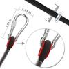 GINEE 10mm Static Rock Climbing Ropes 65FT Outdoor Safety Rope with Carabiner Black Lifeline Rescue Grappling Escape Descender Abseiling Rope Magnet Fishing Rope Arborist Tree Climb view 4