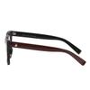 BEISON Womens Cat Eye Mod Fashion Non-Prescription Glasses Frame Clear Lens (Wine red, Clear) view 3