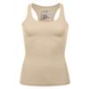 ALLLA Women's Racerback Tank Top Layering Ribbed Basic Undershirt (S-3X) Beige-M view 1