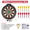 18 inch Magnetic Dart Board Set for Kids, Indoor Outdoor Game Dart Game with 12 Darts, Dartboard Toys Gifts for 8 9 10 11 12 Year Old Boys view 2