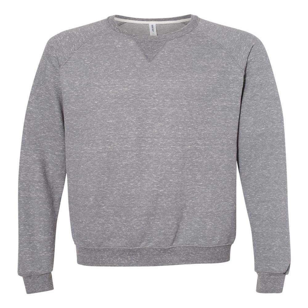Jerzees Adult 72 oz Snow Heather French Crewneck Sweatshirt 2XL CHARCL SNOW HTH