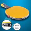 Ping Pong Paddle with Killer Spin + Case for Free - Professional Table Tennis Racket for Beginner and Advanced Players - Improve Your Ping Pong Skills with JT Ping Pong Paddle Set (Yellow) view 2