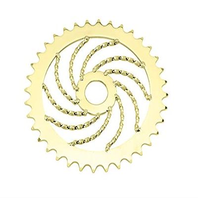bike Lowrider Twisted Steel Sprocket 1/2 X 1/8 36t Gold.