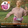 No.1 Hydration Belt by Runtasty - Premium Winners' Running Fuel Belt w/2 BPA-Free 10 oz Water Bottles, Tilt-Up Pocket w/Touchscreen-Ready Cover - Fits All iPhones, No-Bounce Design (Hot Pink) view 2