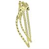 bike 20" Bent Triple Square Twisted Spring Fork 1" Gold.lowrider bike fork view 1