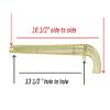 bike 20" Lowrider Lucky 7 Twisted Chain Guard Gold. view 2