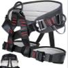Ttechouter Adjustable Thickness Climbing Harness Half Body Harnesses for Fire Rescuing Caving Rock Climbing Rappelling Tree Protect Waist Safety Belts view 1