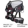 Ttechouter Adjustable Thickness Climbing Harness Half Body Harnesses for Fire Rescuing Caving Rock Climbing Rappelling Tree Protect Waist Safety Belts view 4