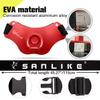 SAN LIKE Fishing Belt Rod Holder Aluminum Fishing Waist belt - Adjustable Aluminum/Carbon Fiber Waist Fighting Belt Rod Holder Stand-up Offshore Fishermen Gimbal Pad Fishing Pole Belt(Red) view 4
