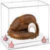 Better Display Cases Acrylic Base and Wall Mountball Catchers Glove Display Case with Clear Case, Pink Risers and Clear Base (A011/V16) view 1