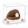 Better Display Cases Acrylic Base and Wall Mountball Catchers Glove Display Case with Clear Case, Pink Risers and Clear Base (A011/V16) view 2