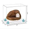 Better Display Cases Acrylic Base and Wall Mountball Catchers Glove Display Case with Clear Case, Light Blue Risers and Clear Base (A011/V16) view 2