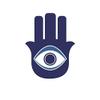 EW Designs Hamsa Hand Amulet Sticker Decal Vinyl Evil Eye Bumper Sticker Vinyl Sticker Car Truck Decal 5" view 1