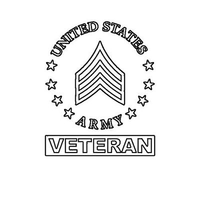 E-5 Sergeant Veteran US Army Rank Sticker Die Cut Decal SGT OR-5 E5 Bumper Sticker Vinyl Sticker Car Truck Decal 5"