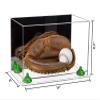 Better Display Cases Acrylic Base and Wall Mountball Catchers Glove Display Case with Mirror Case, Green Risers and Clear Base (A011/V16) view 2