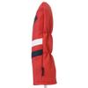 Majek Retro Golf Headcovers Red with White and Blue Stripe Vintage Leather Style 3 5 H Fairway Wood and Hybrid Head Cover Classic Look view 4